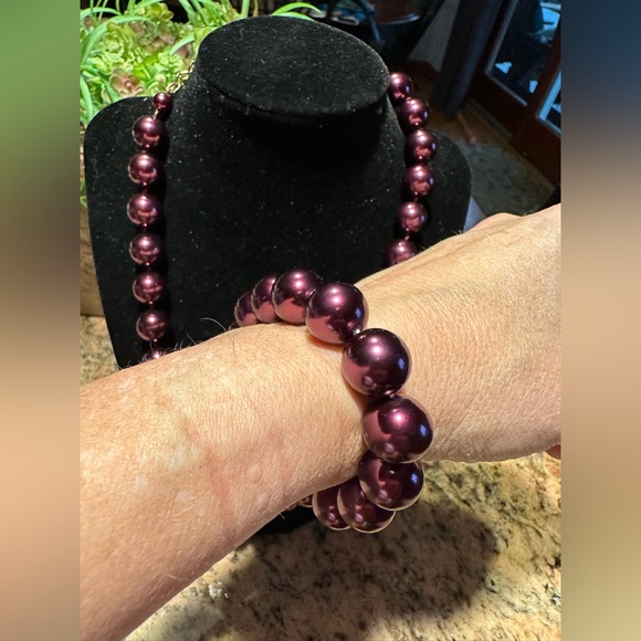 Honora cultures pearls in plum - Picture 10 of 13